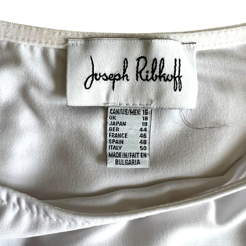 Joseph Ribkoff Women Top‎ Style 201174 White Size US 16 - Picture 5 of 8